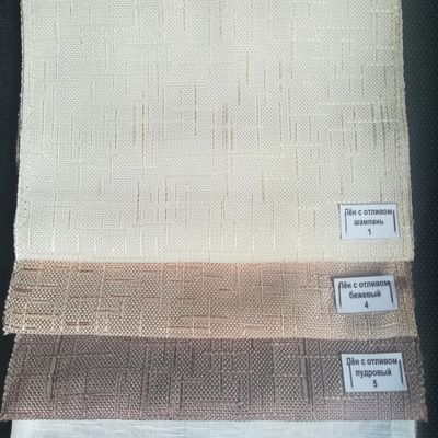 Шторы римские Лен гамма цветов