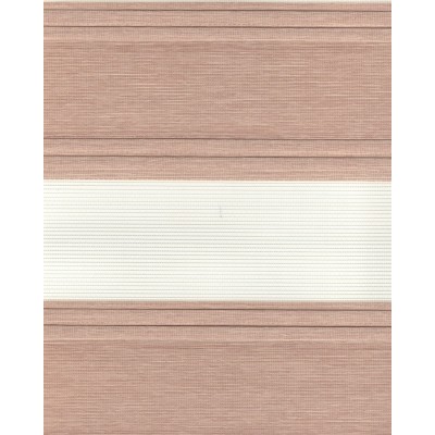 Ролеты тканевые Плиссе зебра цвет коричневый