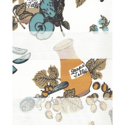 Ролеты тканевые Фокус Зебра цвет голубой